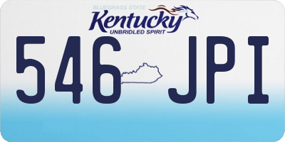 KY license plate 546JPI