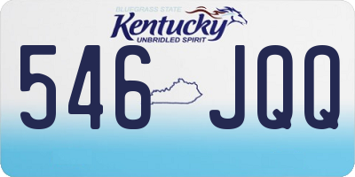 KY license plate 546JQQ
