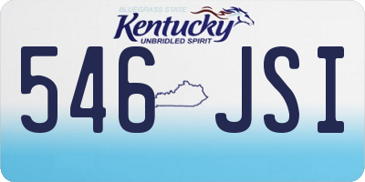 KY license plate 546JSI