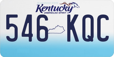 KY license plate 546KQC