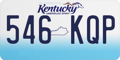KY license plate 546KQP