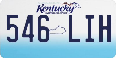 KY license plate 546LIH