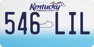 KY license plate 546LIL