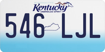 KY license plate 546LJL