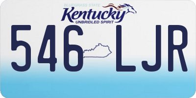 KY license plate 546LJR