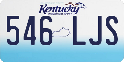 KY license plate 546LJS
