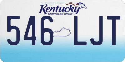KY license plate 546LJT