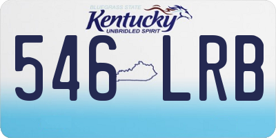 KY license plate 546LRB