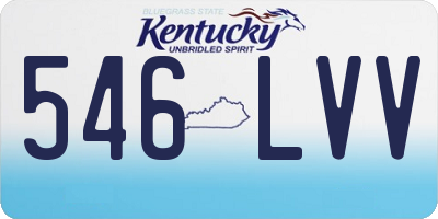 KY license plate 546LVV