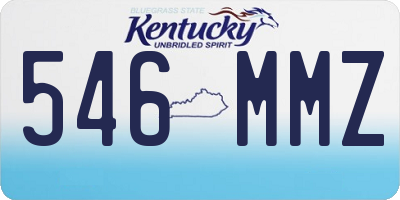 KY license plate 546MMZ