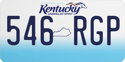 KY license plate 546RGP