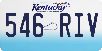 KY license plate 546RIV