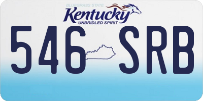 KY license plate 546SRB