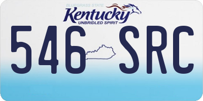 KY license plate 546SRC