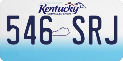 KY license plate 546SRJ