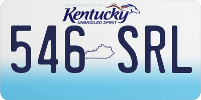 KY license plate 546SRL