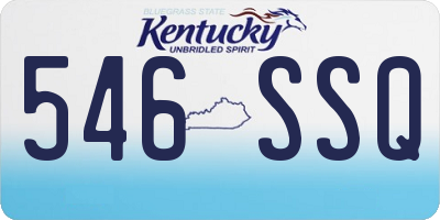 KY license plate 546SSQ