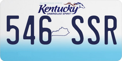 KY license plate 546SSR