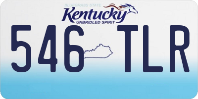KY license plate 546TLR