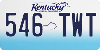 KY license plate 546TWT