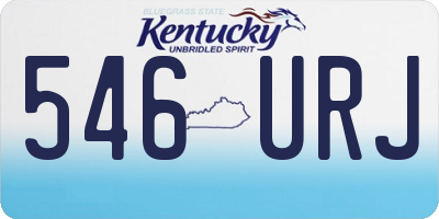 KY license plate 546URJ