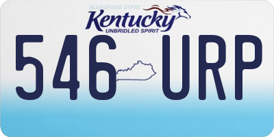 KY license plate 546URP