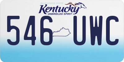 KY license plate 546UWC