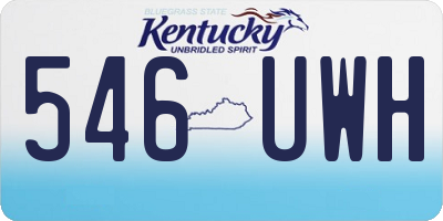 KY license plate 546UWH