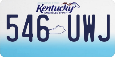 KY license plate 546UWJ