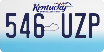 KY license plate 546UZP