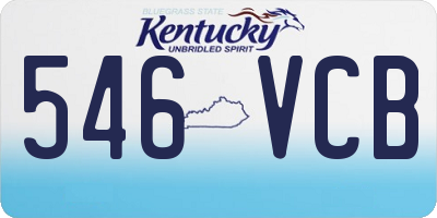 KY license plate 546VCB
