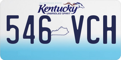 KY license plate 546VCH