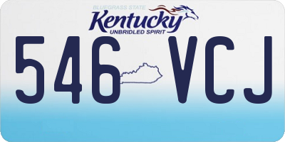 KY license plate 546VCJ