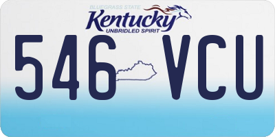 KY license plate 546VCU
