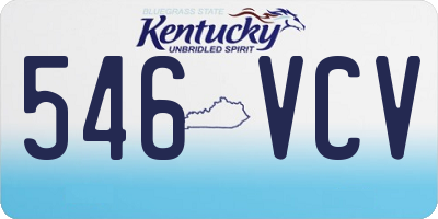 KY license plate 546VCV