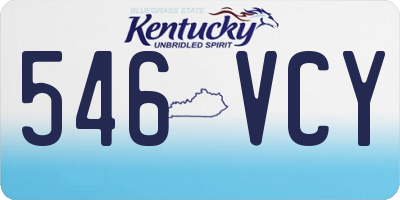KY license plate 546VCY