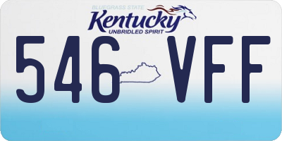 KY license plate 546VFF