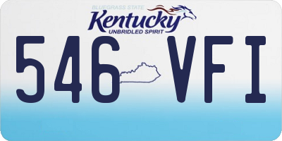 KY license plate 546VFI