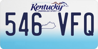 KY license plate 546VFQ