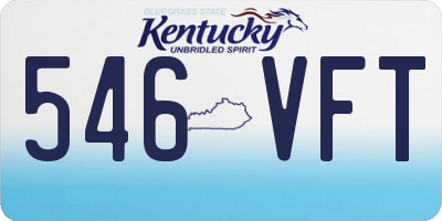 KY license plate 546VFT