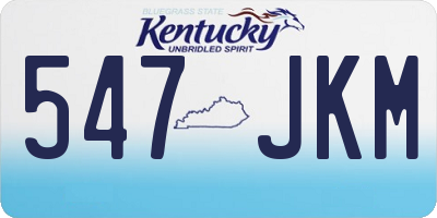 KY license plate 547JKM
