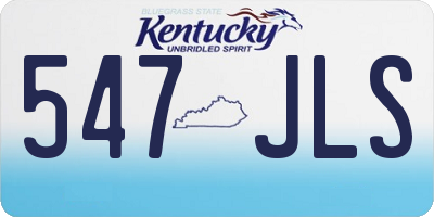 KY license plate 547JLS