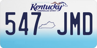 KY license plate 547JMD