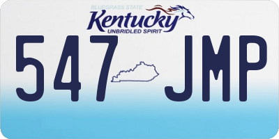 KY license plate 547JMP