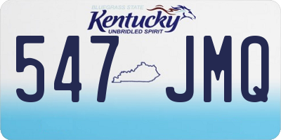 KY license plate 547JMQ
