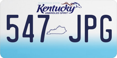 KY license plate 547JPG