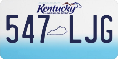 KY license plate 547LJG