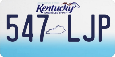 KY license plate 547LJP