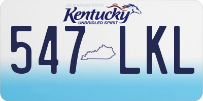 KY license plate 547LKL