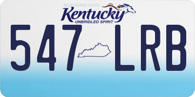 KY license plate 547LRB